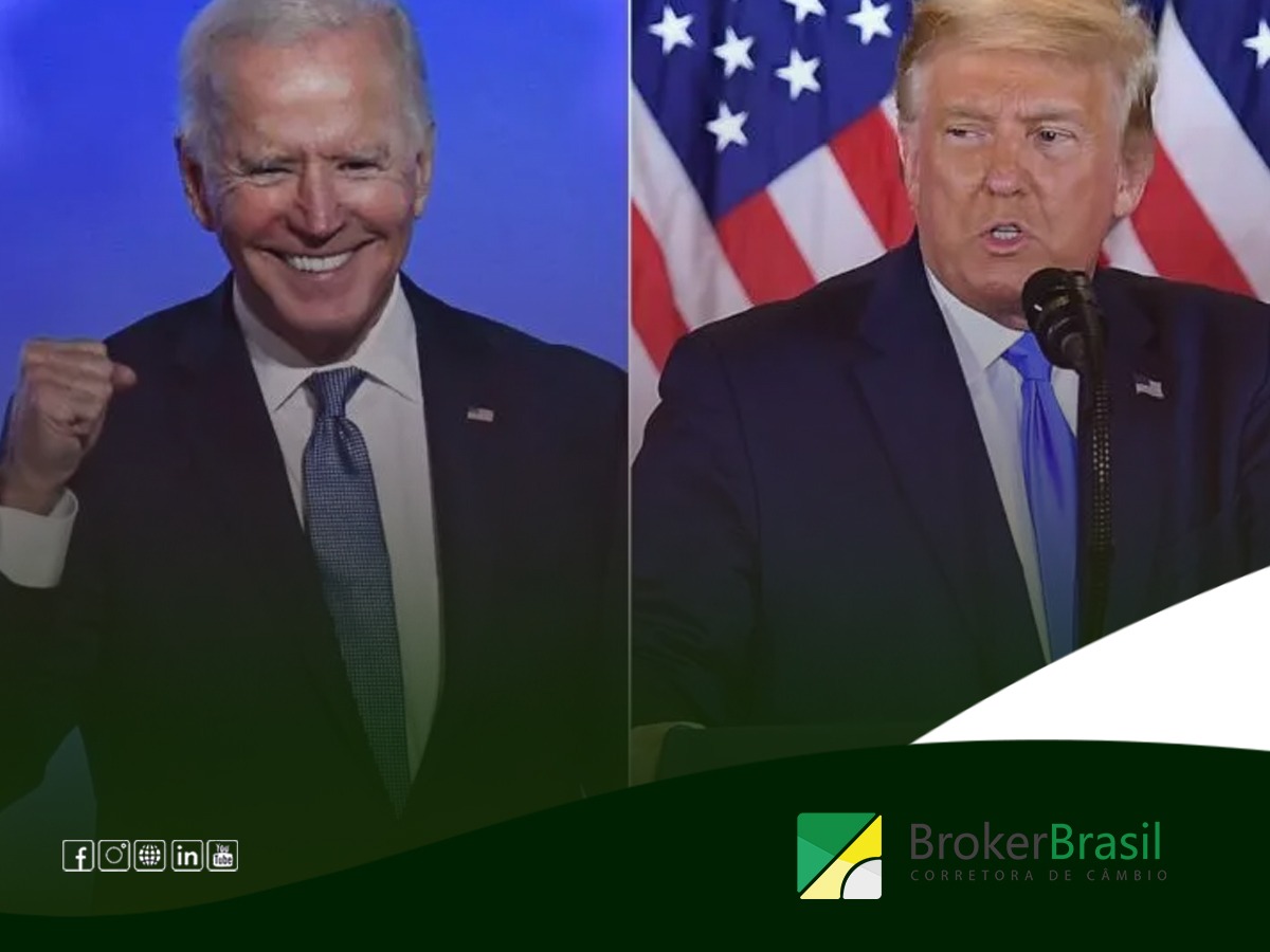 CHANCE DE VITÓRIA DE BIDEN AUMENTA E BOLSAS DISPARAM, COM DÓLAR E JUROS EM QUEDA