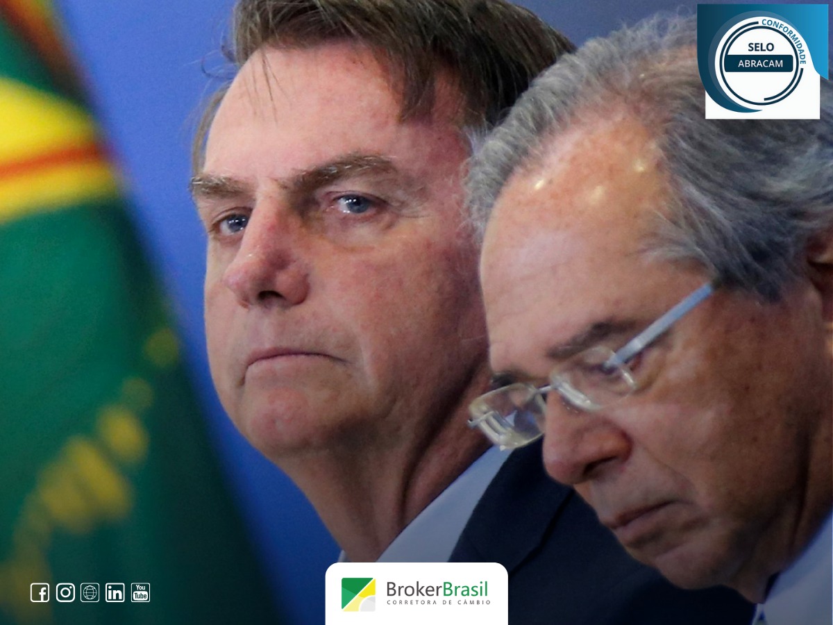 BOLSONARO FAZ APOIO PÚBLICO A GUEDES E GARANTE FÔLEGO ADICIONAL PARA ATIVOS