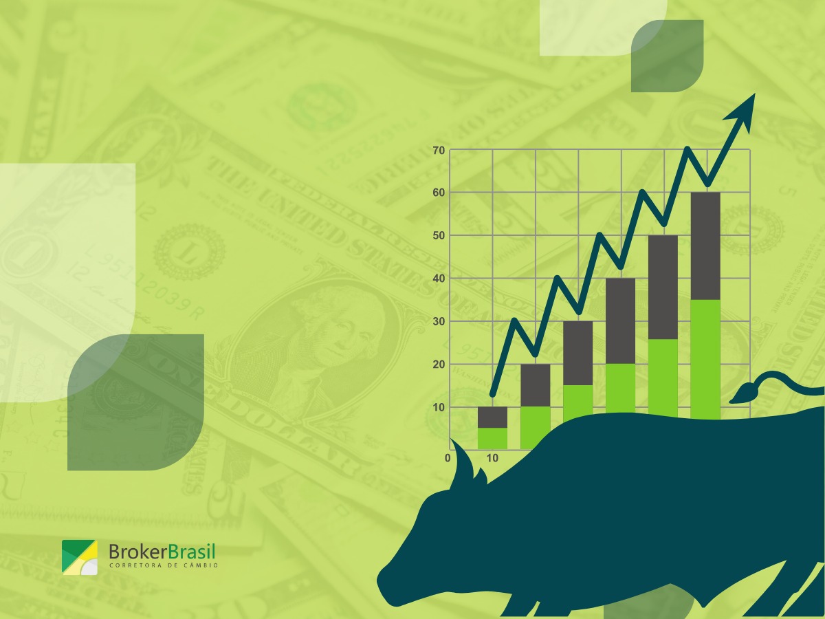 DÓLAR ENCOSTA EM R$ 5,50 COM TENSÃO INTERNA E EXTERNA, MAS BOLSA TEM 5ª ALTA SEGUIDA